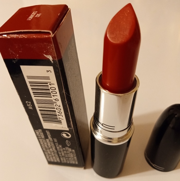 HP🔥🆕 MAC Cosmetics Lustre Lipstick 502 COCKNEY Red - 0.10 oz Full Size - NIB - Picture 8 of 10
